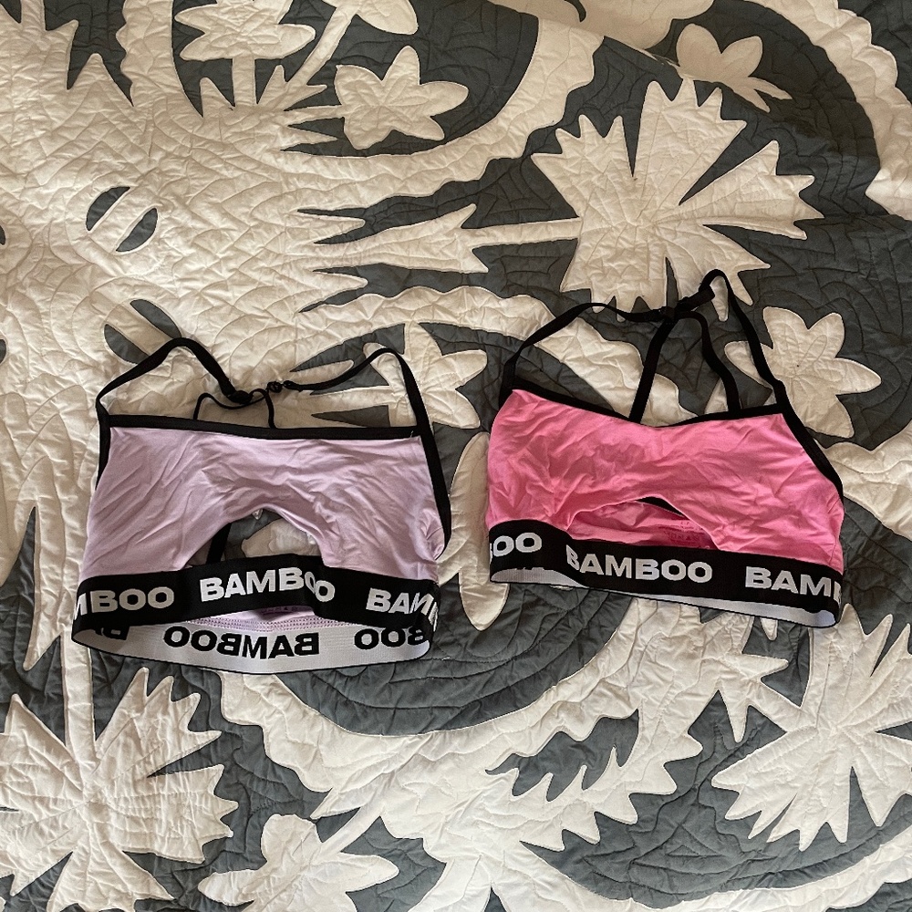 Bundle of 3 bamboo bralettes
